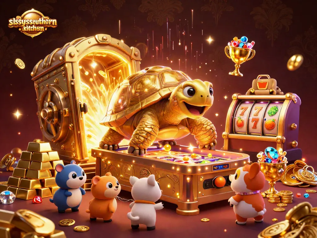 Sissyssouthernkitchen enhances casino excitement with vibrant slot machine illustrations.